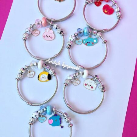 Браслетик в стилі BT21 з намистинами