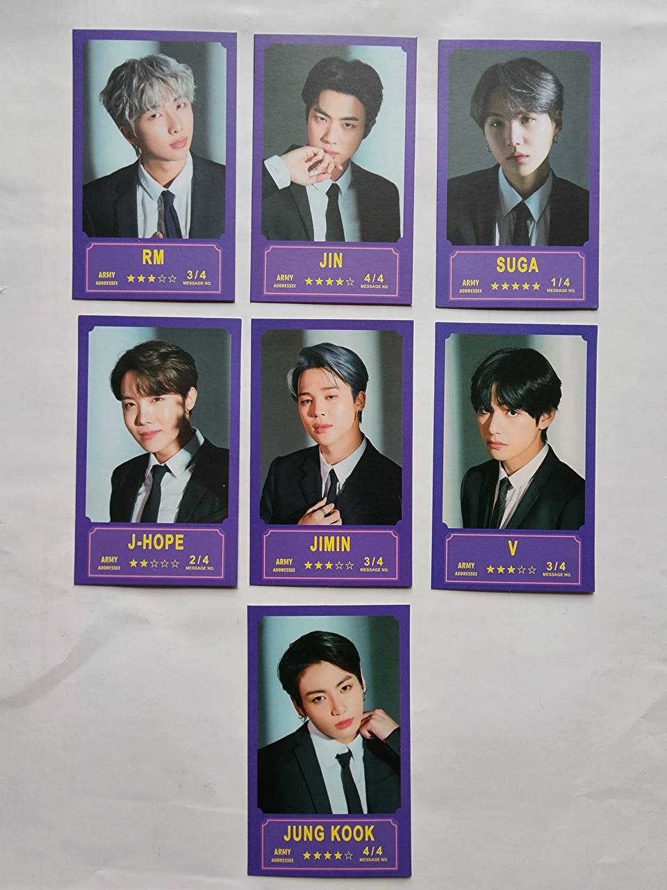 Неофіційний набір карток BTS Bang Bang Con 7 шт