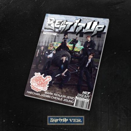 Обкладинка альбому NCT Dream «Beat It Up» з учасниками групи — Марком, Рен Джуном, Дженом, Хечаном, Джеміном, Ченлем та Джісунгом