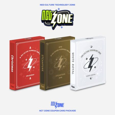 Три варіанти пакету карток NCT ZONE: Christmas (червоний), Steampunk (золотий) та White Royal (білий)