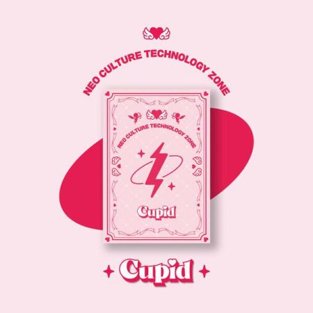 Обкладинка синглу Cupid від Neo Culture Technology Zone у рожевому дизайні з символом блискавки