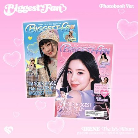 Два варіанти альбому IRENE (Red Velvet) «Biggest Fan» у версії Photobook з обкладинками у стилі журналу.