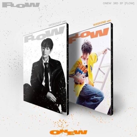 Два варіанти обкладинки міні-альбому ONEW (SHINee) — FLOW (3rd EP): Weekday ver. (чорно-біле) та Weekend ver. (яскраве).
